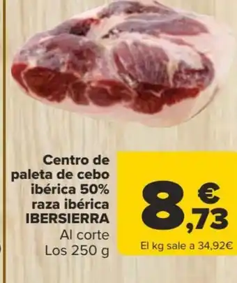 Carrefour Centro de paleta de cebo ibérica 50% raza ibérica IBERSIERRA oferta