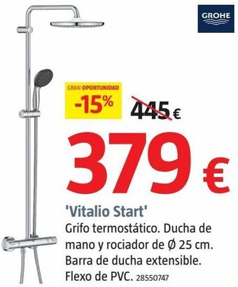 Bauhaus Grifo termostático oferta