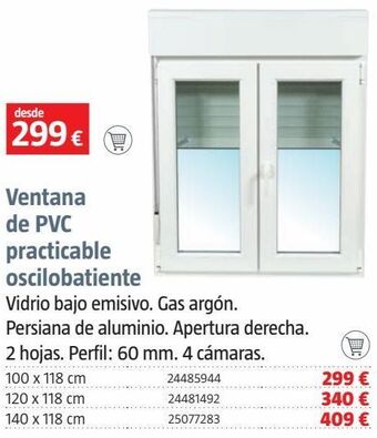 Bauhaus Ventana de pvc oferta