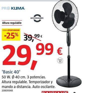 Bauhaus Ventilador de pie oferta