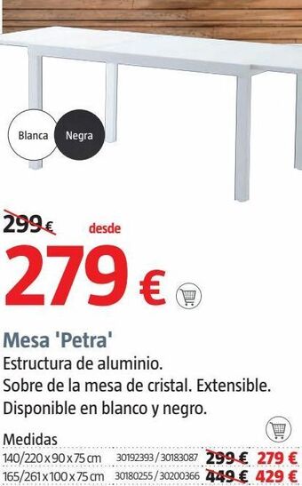 Bauhaus Mesas de jardín oferta