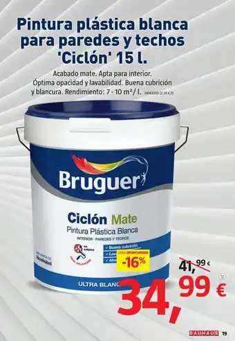 Bauhaus Pintura plástica bruguer oferta