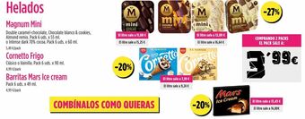 AhorraMas Helados frigo oferta