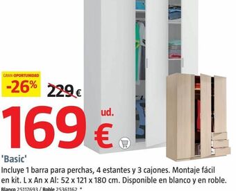 Bauhaus Armarios oferta