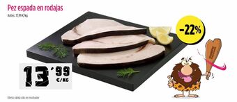 AhorraMas Pez espada oferta