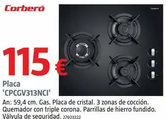 Bauhaus Placa de gas corberó oferta
