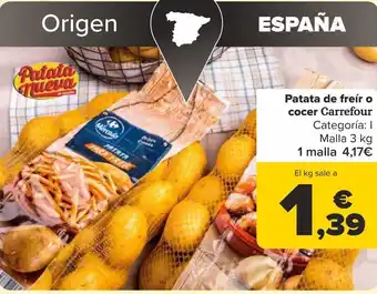 Carrefour Patata de freír o cocer carrefour oferta