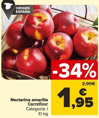 Carrefour Nectarina amarilla carrefour oferta