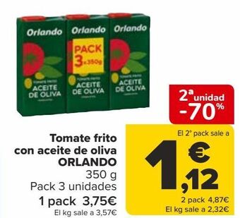 Carrefour Tomate frito con aceite de oliva orlando oferta