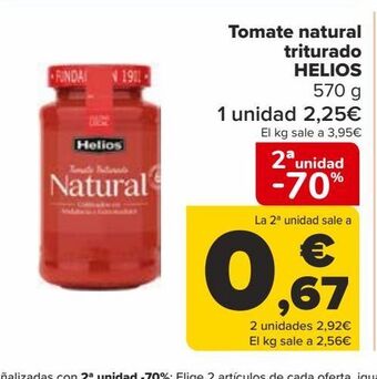 Carrefour Tomate natural triturado helios oferta