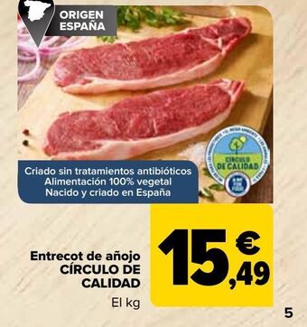 Carrefour Market Entrecot de añojo circulo de calidad oferta