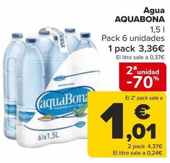 Carrefour Agua aquabona oferta