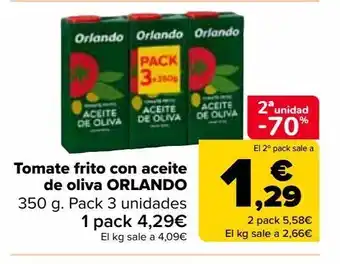 Carrefour Market Tomate frito con aceite de oliva orlando oferta