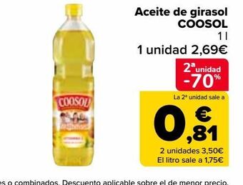 Carrefour Market Aceite de girasol coosol oferta