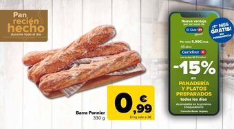 Carrefour Market Barra pannier oferta