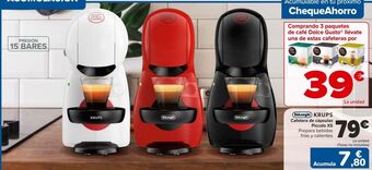 Carrefour Dëlonghi krups cafetera de cápsulas piccolo xs oferta
