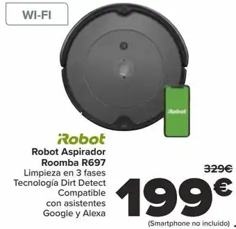 Carrefour Irobot robot aspirador roomba r697 oferta