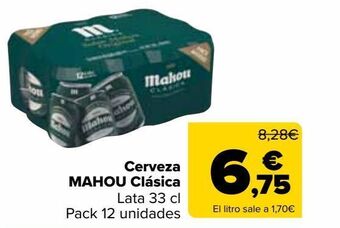 Carrefour Market Cerveza mahou clásica oferta