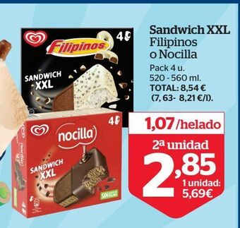 La Sirena Helado sandwich frigo oferta