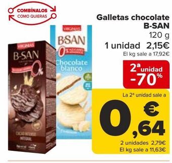 Carrefour Galletas chocolate b-san oferta