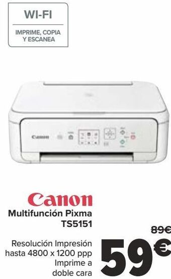 Carrefour Canon multifunción pixma ts5151 oferta