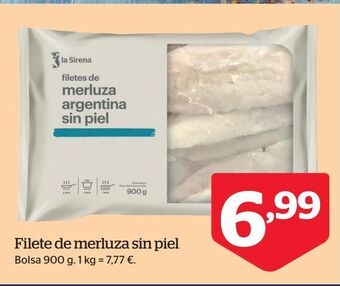 La Sirena Filetes de merluza oferta