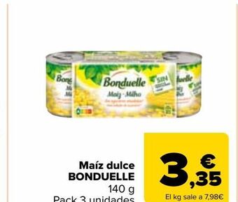 Carrefour Market Maíz dulce bonduelle oferta
