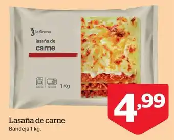 La Sirena Lasaña de carne oferta