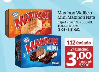 La Sirena Helado sandwich maxibon oferta