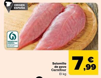 Carrefour Market Solomillo de pavo oferta