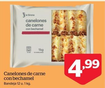 La Sirena Canelones de carne oferta