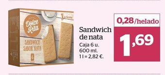 La Sirena Helado sandwich oferta