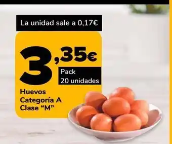 Supeco Huevos categoría a clase m pack 20 unidades oferta
