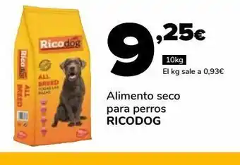 Supeco Alimento seco para perros ricodog 10kg oferta