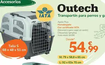 TiendAnimal Transportín para perros y gatos outech oferta