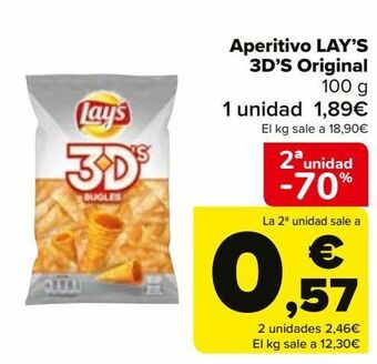 Carrefour Aperitivo lay's 3d's original oferta