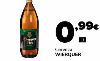 Supeco Cerveza wierquer 1l oferta