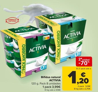 Carrefour Bífidus natural ACTIVIA oferta