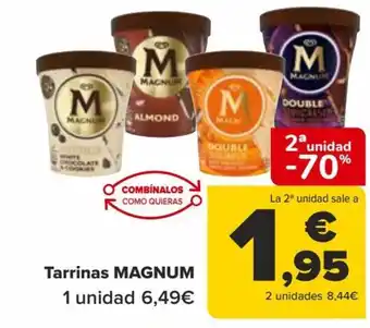 Carrefour Tarrinas MAGNUM oferta