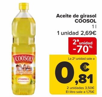 Carrefour Aceite de girasol COOSOL oferta