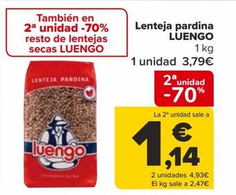 Carrefour Lenteja pardina LUENGO oferta