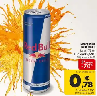 Carrefour Energético RED BULL Lata 473 ml oferta