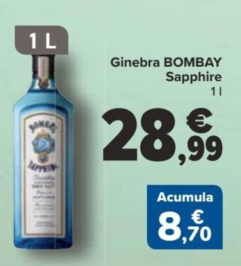 Carrefour Ginebra BOMBAY Sapphire oferta