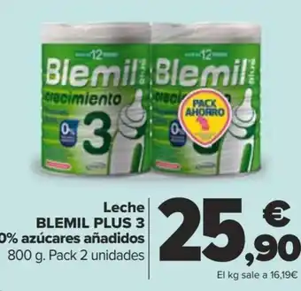 Carrefour Leche BLEMIL PLUS 3 0% azúcares añadidos oferta