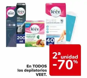 Carrefour EN TODOS los depilatorios VEET. oferta