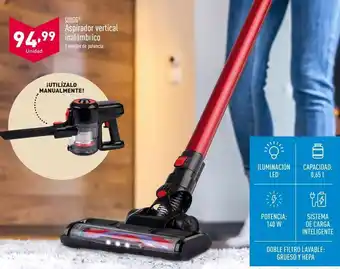 ALDI Aspirador vertical inalambrico quigg oferta