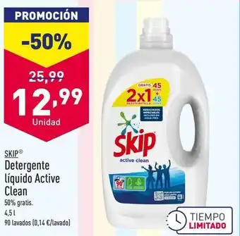 ALDI Detergente líquido skip oferta