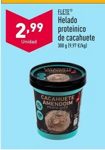 ALDI Helados proteico de cacahuete oferta
