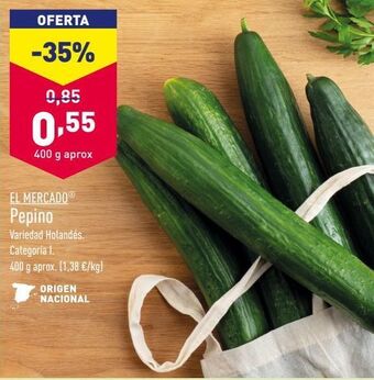ALDI Pepinos el mercado oferta