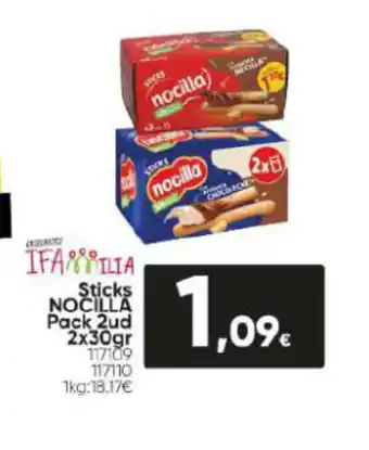 Family Cash Sticks NOCILLA Pack 2ud oferta